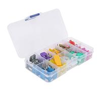 Cryfokt Ensemble D'ailes/aubes de Voiture Précises, 121 Pièces, 2/3/5/7.5/10/15/20/25/30/35 AMP avec Pince à Fusible/support pour Moteur de Voiture de Camion