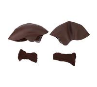 Cryfokt Ensemble de 2 Bonnets Chauves en Latex de Maquillage, Bonnet de Perruque Réaliste pour Enfants et Adultes, Parfait pour les Transformations de Fête et D'Halloween (BROWN)