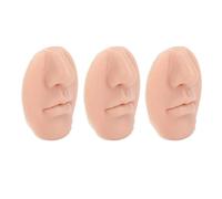 Cryfokt Ensemble de 3 Modèles de Nez en Silicone de qualité Alimentaire pour la Pratique du Perçage du Nez et de la Chirurgie Plastique (Couleur de peau moyenne)