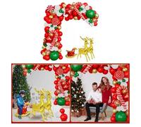 Cryfokt Ensemble de Ballons de Noël en Forme de Renne avec Matériau en Latex Durable pour un Assemblage sans Effort Lors de Fêtes et D'événements
