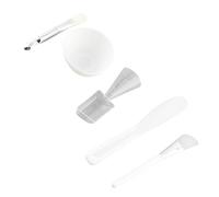 Cryfokt Ensemble de Bols à Mélanger pour Masque Facial en Silicone, avec Brosses Souples et Cuillère à Mesurer pour les Applications de Masques Faciaux DIY