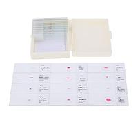 Cryfokt Ensemble de Diapositives Animales, 25 Pièces Kit de Microscope | Verre de haute qualité, spécimens étiquetés, adapté à l\'éducation