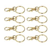 Cryfokt Ensemble de Fermoirs à Griffes de Homard Dorés, Clips de Porte-clés en Métal Durable pour Bijoux Porte-clés DIY, 100 Pièces, Parfaits pour les Projets D'artisanat