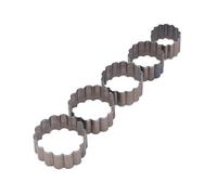 Cryfokt Ensemble de Matrices de Découpe D'art en Cuir Fin Compact, 5 Pièces Matrices de Découpe en Forme de Fleur en Acier allié pour la Fabrication de Ceintures