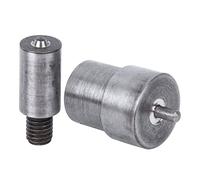 Cryfokt Ensemble de Moules à œillets, Large Gamme de Tailles de 3 Mm à 20 Mm, Outil de Perçage d'œillets, Presse à Main avec Matrices en Acier 45# pour Attaches à Pression, Rivets, Ceintures de (Chm)