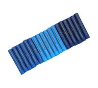 Cryfokt Ensemble de Pastels à L'huile Bleus, Fournitures D'art aux Couleurs Vives et Douces de Haute sécurité pour Enfants, Débutants, étudiants, Artistes, 18 X Pastels à L'huile pour les Amateurs