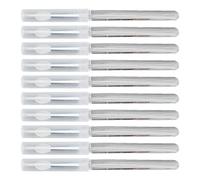 Cryfokt Ensemble de Pinceaux et Stylos pour Nail Art, 10 Pièces, en Silicone Souple, Bâton de Tache, Conception de Couverture pour Manucure Délicate