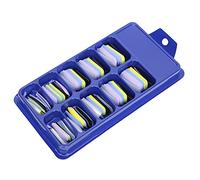 Cryfokt Ensemble de Pointes D'Ongles Colorées à Couverture Complète, Durables pour Manucure à Domicile, Salon, 100 Pièces de Faux Ongles de Couleur Pure pour les Fêtes, les Rendez-vous ou les (03)