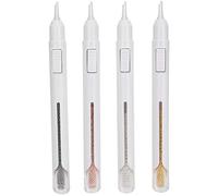 Cryfokt Ensemble de Stylos à Points pour Nail Art, Outils de Manucure Durables pour Usage Professionnel et Domestique, Métal or Argent Noir or Rose Scène Applicable: Salon de Manucure (1,2 mm)