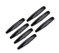 Cryfokt Ensemble de Tubes de Mascara DIY 7 Pièces, Récipients Vides Noirs Brillants pour Cils avec Tête de Brosse Douce Ultra Fine pour le Maquillage des Yeux, 15 Ml Chacun