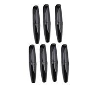 Cryfokt Ensemble de Tubes de Mascara DIY 7 Pièces, Récipients Vides Noirs Brillants pour Cils avec Tête de Brosse Douce Ultra Fine pour le Maquillage des Yeux, 15 Ml Chacun