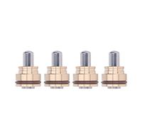 Cryfokt Ensemble de Vannes de Commande de Poussoir de Joystick, Kit D'accessoires D'excavatrice Durable 4 Pièces pour E320, Acier allié de Haute dureté et Laiton