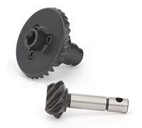 Cryfokt Ensemble D'engrenages Coniques Durables en Acier Inoxydable pour Voiture RC, pour SCX10 II 90047 90046, Essieu Avant sur Entraînement, pour Les Amateurs de Modèles Réduits de Voitures