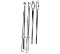 Cryfokt Ensemble D'outils de Clip D'enfilage élastique de Couture à Domicile de 4 Pinces à épiler en Acier Inoxydable pour Bandes élastiques