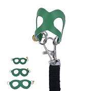 Cryfokt Ensemble Harnais et Laisse pour Hamster, Gilet de Marche Confortable en Simili Cuir Souple pour Petits Animaux de Compagnie, 3 Tailles Disponibles (Green)