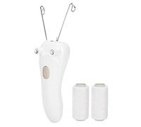 Cryfokt Épilateur électrique à Fil de Coton avec Chargement USB, Dispositif D'épilation Professionnel pour le Visage et le Corps, Batterie 1200 MAh, Conception Compacte de 7,6 Pouces (GOLD)