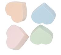 Cryfokt Éponge de Maquillage Douce en Forme de Cœur, Ensemble de 4 Pièces pour un Mélange et un Contour Impeccables du Fond de Teint