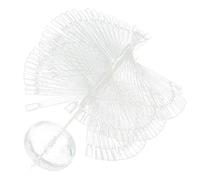 Cryfokt Étagère à échantillons D'ongles Amovible en Spirale, 120 Bâtons, Présentoir de Nuancier, Présentoir en Forme D'éventail pour la Pratique du Nail Art, Matériau PP (Couleur transparente)