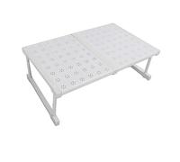 Cryfokt Étagère D'armoire Extensible, Installation Durable et Facile pour Placards, Placards, Cuisine, en Plastique Acier au Carbone, 41,9 X 22,1 Cm (Longueur 47-68 cm / 18,5-26,8 Pouces)