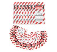 Cryfokt Étiquette de Verrouillage Réinscriptible Danger Ne Pas Utiliser Avertissement de sécurité pour L'industrie 30 Pièces Zones Inflammables et Explosives Réutilisables, Métal + PVC