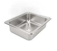 Cryfokt Évier Rectangulaire RV 304 en Acier Inoxydable, Drainage Efficace de L'eau, Lavabo à Main pour Caravane - 1 Paquet