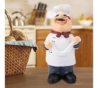 Cryfokt Figurine de Chef Heureux de Pays Vintage en Résine, Décoration Miniature pour Table de Chef de Cuisine, Maison, Restaurant, café (71110-02 Obtenez Ramen Chef)