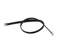 Cryfokt Fil de Capteur à Double Tête en Haute sensibilité pour Pièces de Robots Industriels, 2 Fiches Bouton Droit RJ25 6 Broches de 40 Mm, Version Américaine UL20251, Fil 28 AWG, Noir/gris