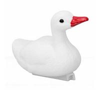 Cryfokt Floating Swan Statue Realistic Decorative Plastic Sculpture for
