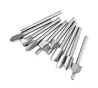 Cryfokt Fraise de Meulage Haute Résistance, 10 Pièces, Mèche de Garniture Affleurante pour Machine de Découpage électrique, Accessoires pour le Travail du Bois