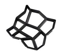 Cryfokt Garden Walk Maker Moule de Pavage Robuste pour Conception D'allée Personnalisée, Outil en Plastique Réutilisable 40,6 X 40,6 Cm