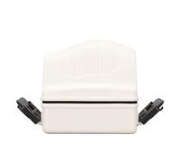Cryfokt Grattoir à Algues Magnétique, Nettoyant Double Face Puissant pour Aquarium avec Aimant 4X (White)