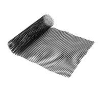 Cryfokt Grille de Calandre de Voiture en Alliage D'aluminium, Universelle, Durable, Découpée sur Mesure pour L'extérieur du Véhicule, 40 X 13 Pouces, Noire, pour Pare-choc, Capot de Garde-boue,