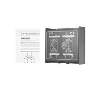 Cryfokt Guitare DI Box 2 Canaux Isolateur de Signal Passif pour Instruments électriques Convertisseur en Métal Haute Performance Taille 9.6 * 12.1 * 5.1 Cm