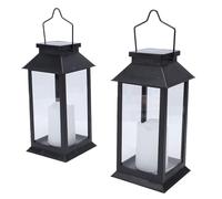 Cryfokt Hanging Solar Lanterns Flameless Candle Design LED Lights for