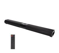 Cryfokt Haut-Parleur TV sans Fil avec Télécommande Lumineuse RVB Colorée pour Consoles de Jeux PC, Haut-Parleur Stéréo Long pour Téléphone Portable Noir