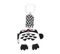 Cryfokt Hochet Suspendu en Forme de Hibou Noir et Blanc, Jouet de Poussette en Peluche, Son Doux pour Bébés de 3 Mois (Hibou)