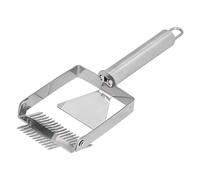Cryfokt Honey UNCAPPAYS Fork, Gratte-ciel de Couteau à Pelle en Acier Inoxydable avec 18 Dents, Outil de Ruche à Double Tête pour L'apiculture, Poignée (Poignée en acier inoxydable à double extrémité)