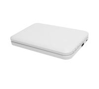 Cryfokt Horloge de Chargement sans Fil, Miroir de Maquillage Compact Pliable 15W, Charge Rapide pour Table de Nuit, Chambre à Coucher, Bureau, Matériau Antidérapant (White)