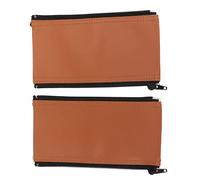 Cryfokt Housse de Poignée de Poussette avec Fermeture éclair, Housse en Cuir PU élastique Doux et Confortable, Facile à Nettoyer pour les Femmes Enceintes ou les Amis Qui Viennent D'accoucher, Lot