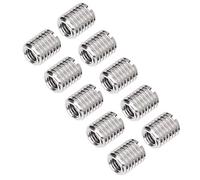 Cryfokt Insert fileté M3, 10pcs Tread Extension Tool Réducteur Écrou M6X1.0 Femelle et M10X1.5 Réparation des Inserts Filetés à écrou avec Plus de Projets pour les Impressions 3D pour le Bois