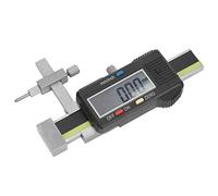Cryfokt Jauge de Pas Numérique, Règle D'écart en Acier Inoxydable pour la Mesure du Panneau de Carrosserie Automobile avec Opération Facile, Conversion MM/IN, Batterie 3 V LR44