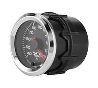 Cryfokt Jauge de Température de L'eau à Affichage LED 52 Mm 12 V pour les Amateurs de Course Automobile, Lentille de Teinte de Fumée, Compteur de Température de L'eau 2 Pouces pour la Lecture de Nuit