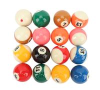 Cryfokt Jeu de Billard Boules 2.25in Taille Réglementaire, Boules de Pool | Boules de Table de billard avec matériau en résine Durable, pour Tables de billard américain, ensemble complet de 16 balles