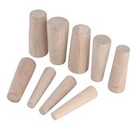Cryfokt Jeu de Bouchons d'urgence en Bois, 9 Pièces, pour la Réparation des Fuites Marines, Bateaux, Yachts, Pêche, Matériau en Bois Résineux Durable