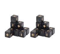 Cryfokt Jeu de Dés pour l'enseignement des Mathématiques, Signes Clairs, Jouets éducatifs Compacts Faciles à Lire pour L'apprentissage des Mathématiques (Black)