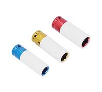 Cryfokt Jeu de Douilles pour écrous de Roue à Paroi Fine, Kit D'impact Durable de 1/2 Po pour Toutes les Clés Manuelles à Douille D'entraînement de 1/2 Po, Outils électriques ou Pneumatiques, Jeu de 3