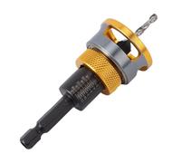 Cryfokt Jeu de Forets à Fraise à Profondeur Réglable 4 Cannelures pour le Travail du Bois avec Butée de Profondeur, Forets en Acier au Carbone de qualité Supérieure pour Perceuse Main, Perceuse