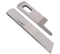 Cryfokt Jeu de Lames de Surjeteuse KR23 KR35, Lames de Couteau de Rechange en Acier Durable pour Machine à Surjeter 747 737, 2 Pièces