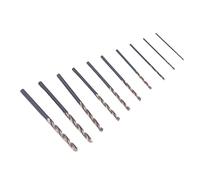 Cryfokt Jeu de Mini Forets Hélicoïdaux en Acier Rapide pour un Perçage Efficace, 10 Pièces Forets HSS pour la Sculpture sur Bois, Perçage de Trous, Cire D'abeille, Noyer, pour les Amateurs de
