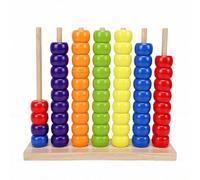 Cryfokt Jeu D'empilage de Couleurs, Puzzle éducatif en Bois, Défi de Motif Rapide pour la Soirée de Jeu en Famille, 60 Anneaux